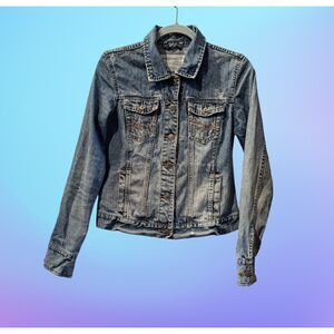 aeropostale blue jean jacket Sz M